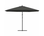 vidaXL Cantilever Umbrella with Aluminium Pole 350 cm Anthracite