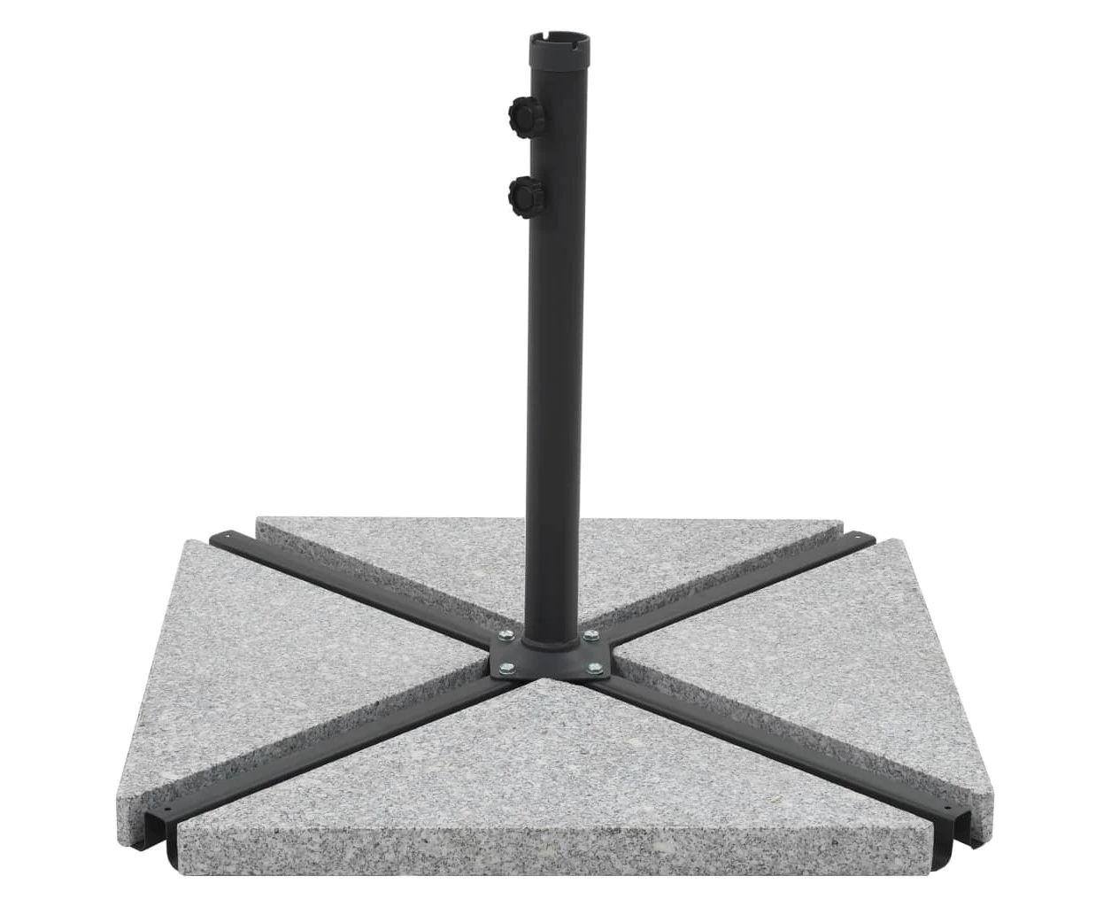 vidaXL Umbrella Weight Plate Granite 15 kg Triangular Grey