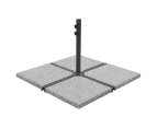 vidaXL Umbrella Weight Plate Granite 25 kg Square Grey