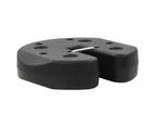 vidaXL Gazebo Weight Plates 4 pcs Black 220x50 mm Concrete