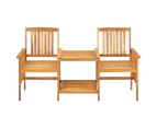 vidaXL Garden Chairs with Tea Table 159x61x92 cm Solid Acacia Wood