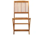 Folding Outdoor Chairs 4 pcs Solid Acacia Wood