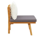 vidaXL Garden Chair with Cushions Solid Acacia Wood