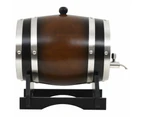 vidaXL Wine Barrel with Tap Solid Pinewood 6 L