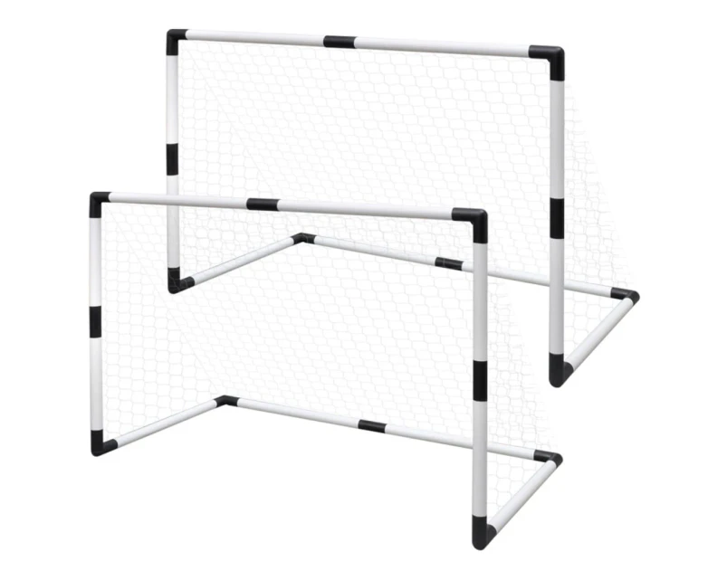 vidaXL Mini Soccer Goals Post Net Set 2 pcs for Kids 91.5 x 48 x 61 cm