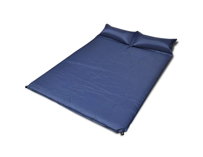 vidaXL Blue Self-inflating Sleeping Mat 190x130x5 cm (Double)