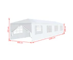 vidaXL Garden Marquee 3x12 m White