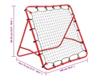 vidaXL Adjustable Football Kickback Rebounder 100 x 100 cm