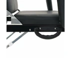 vidaXL Portable Facial Treatment Chair Faux Leather 185x78x76 cm Black