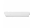 vidaXL Luxury Ceramic Basin Rectangular Sink White 71 x 39 cm