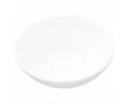 vidaXL Ceramic Bathroom Sink Basin White Round