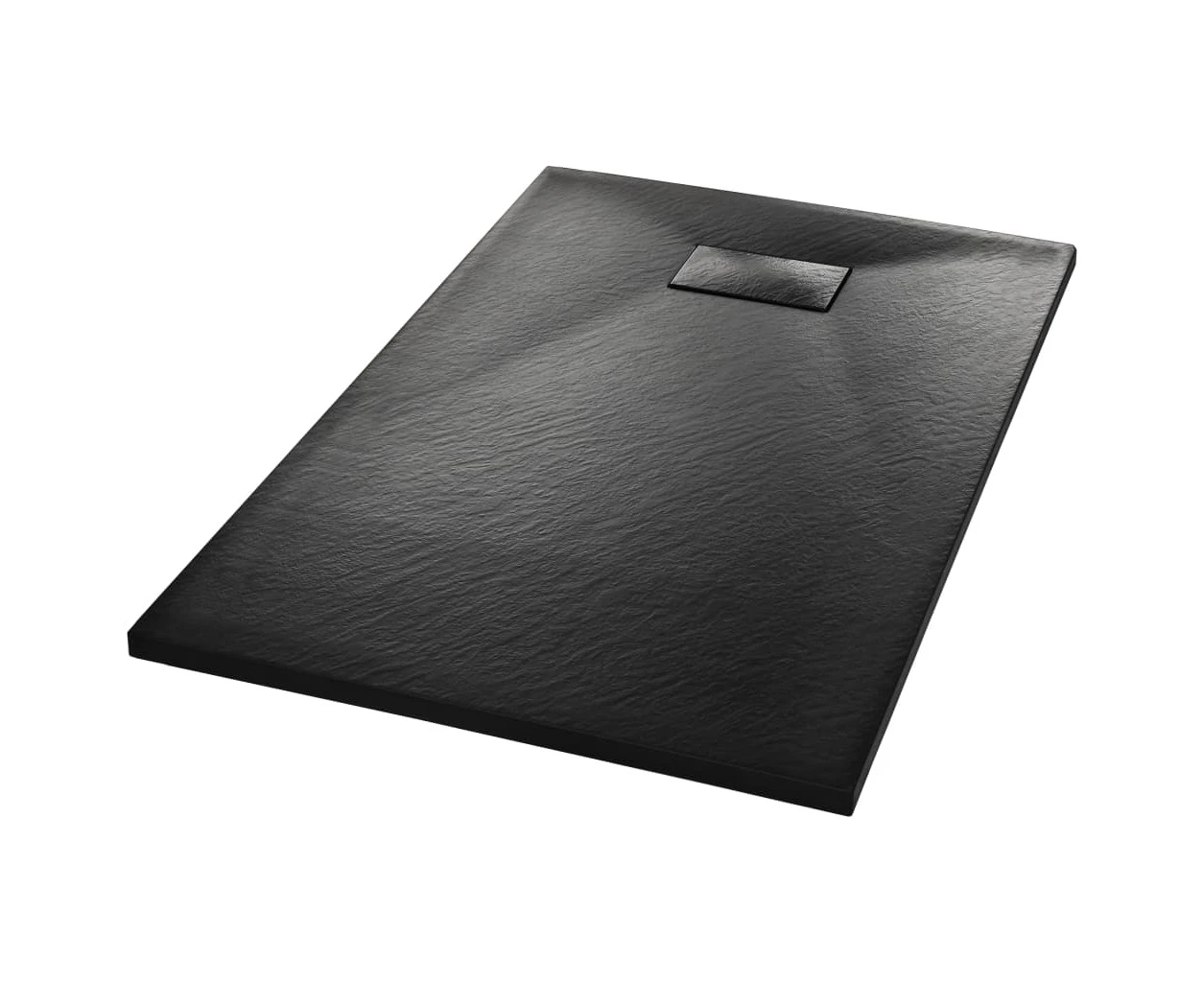 vidaXL Shower Base Tray SMC Black 100x80 cm