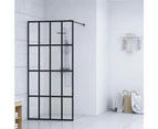 vidaXL Walk-in Shower Screen Clear Tempered Glass 118x190 cm