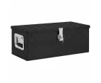 vidaXL Storage Box Black 70x31x27 cm Aluminium