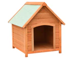 vidaXL Dog House Solid Pine & Fir Wood 72x85x82 cm