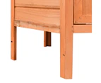 vidaXL Chicken Cage Solid Pine & Fir Wood 126x117x125 cm