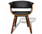 vidaXL Dining Chair Bent Wood and Faux Leather