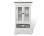 vidaXL Cabinet 2 Doors 1 Drawer White Wood