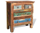 vidaXL Reclaimed Cabinet Solid Wood with 4 Drawers