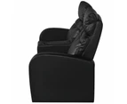 Recliner 2-seat Artificial Leather Black