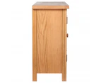 vidaXL Sideboard with 3 Drawers 110x33.5x70 cm Solid Oak Wood