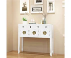 vidaXL Sideboard Chinese Style Solid Wood White