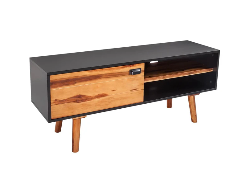 vidaXL TV Cabinet 120x35x50 cm Solid Acacia Wood
