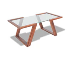 vidaXL Coffee Table Solid Acacia Wood Brown 100x50x40 cm