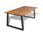 vidaXL Dining Table Solid Acacia Wood 200x90x75 cm