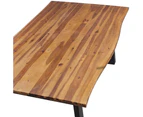 vidaXL Dining Table Solid Acacia Wood 200x90x75 cm