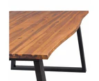 vidaXL Dining Table Solid Acacia Wood 200x90x75 cm