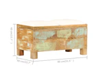 vidaXL Storage Bench Solid Reclaimed Wood 80x40x40 cm