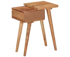 Bedside Table Solid Acacia Wood 45X32X55 Cm