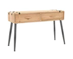 vidaXL Console Table Solid Fir Wood 115x40.5x76 cm