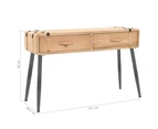 vidaXL Console Table Solid Fir Wood 115x40.5x76 cm