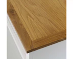 vidaXL TV Cabinet 90x35x48 cm Solid Oak Wood