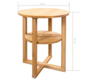 vidaXL Side Table 40x50 cm Solid Oak Wood