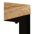 vidaXL Console Table 120x35x76 cm Solid Wood Mango and Steel