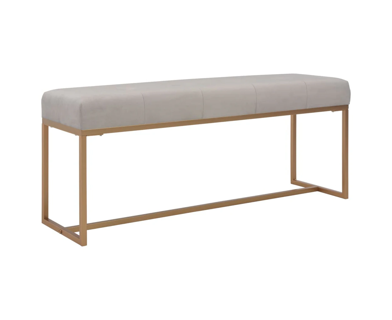 vidaXL Bench 120 cm Grey Velvet