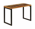 vidaXL Dining Table 115x55x76 cm Solid Reclaimed Wood and Steel
