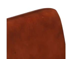 vidaXL Armchair Brown Real Leather