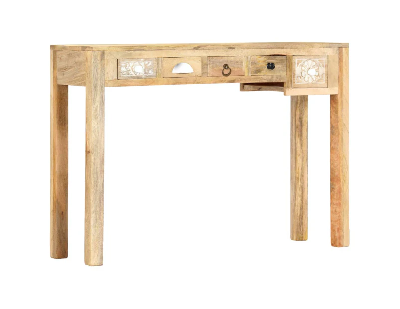 vidaXL Console Table 110x30x75 cm Solid Mango Wood