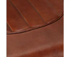 Aviator Armchair Brown Real Leather