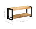 vidaXL TV Cabinet 90x30x40 cm Solid Mango Wood