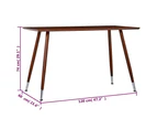 Dining Table Brown 120x60x74 cm MDF