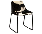 vidaXL Dining Chair 4 pcs Genuine Goat Leather
