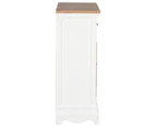 vidaXL Sideboard White 60x30x80 cm Solid Wood