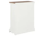 vidaXL Sideboard White 60x30x80 cm Solid Wood