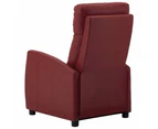 vidaXL Recliner Chair Wine Red Faux Leather