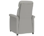 vidaXL Recliner Chair Light Grey Faux Suede Leather